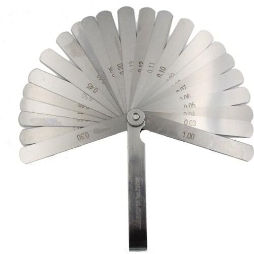 SHINWA Feeler Gauge Gap Ruler Stainless Steel Thick Gauge Thickness Gauge High Precision 0.02-1.0mm