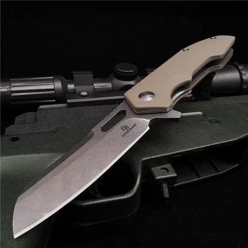 7.99 Inch D2 High Quality Folding Knife, with G10 Handle, Foldable Pocket Knife, Outdoor Camping Travel Hunting Knife, 3 Colors