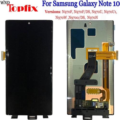 For 6.3" Samsung Galaxy NOTE 10 N970 N970F LCD Display Touch Screen Digitizer Assembly Note10 Replace DS For SAMSUNG NOTE 10 LCD