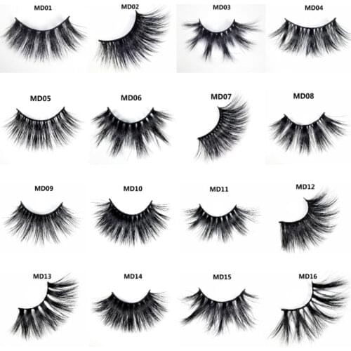 1 Pair 5D Real Mink Hair False Eyelashes New Natural Thick False Eyelash Eye Makeup Tool