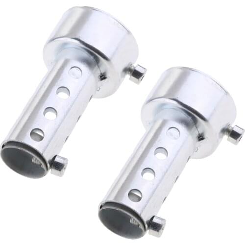 2pcs Universal Exhaust Baffle Fit 80mm/3inch Drag Pipes Silencer (Baffle O.D. 42mm) Noise Reducer