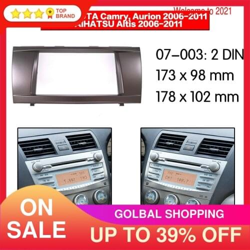Car Kit Fascia Surround Panel CD Radio Frame for TOYOTA Aurion/Camry 2006-2011 Stereo Facia Trim Dash CD Installation Kit