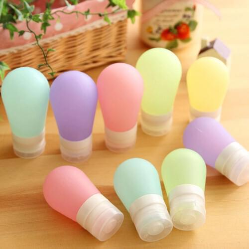 38ML 60ML 80ML Makeup Refillable Bottles Traveling Packing Silicone Press Bottle for Lotion Shampoo Shower Gel