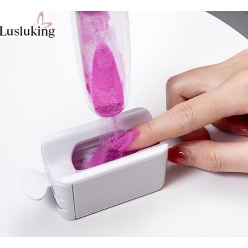 Double Layer Glitter Powder Drill Nail Art Manicure Tools Pro Jewelry Recycling Box Storage Portable Container White DIY Tools