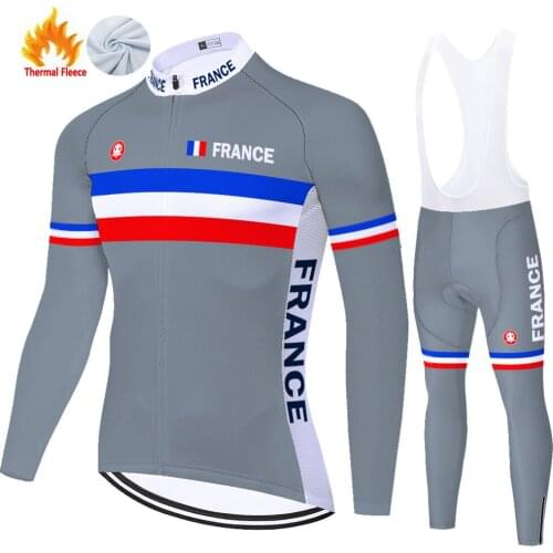 2021 france Winter Thermal Fleece Conjunto Ciclismo Hombre Radfahren Ausrüstung Cycling Equipment Ciclismo Masculino