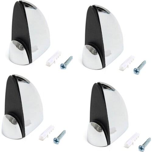 Best Sale 4 X Polished Chrome Glass Shelf Support Clamp Brackets Bathroom For Shelves 38*40mm
