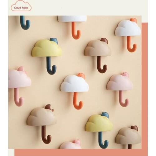 3 Pc Non Marking Paste Cloud Shape Wall Hook Towel Key Hook Up Wall Door Clothing Hanger Debris Hook Up Bathroom Kitchen Hook Up