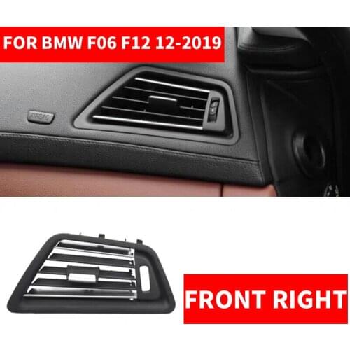 LHD Car Front Row Left Side AC Air Conditioner Vent Grille Outlet Panel Chrome Plate For BMW 6-series F06 F12 630 640 650 12-19