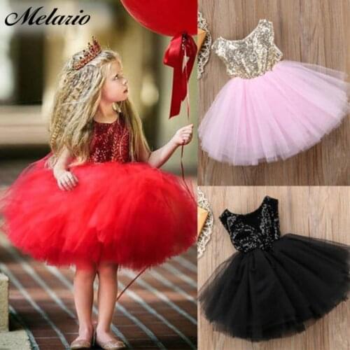 Melario Girls Dresses 2020 Brand Kids Princess Dress O-neck Ball Gown Fashion Kids Clothes Pattern Toddler Girls Children Suit