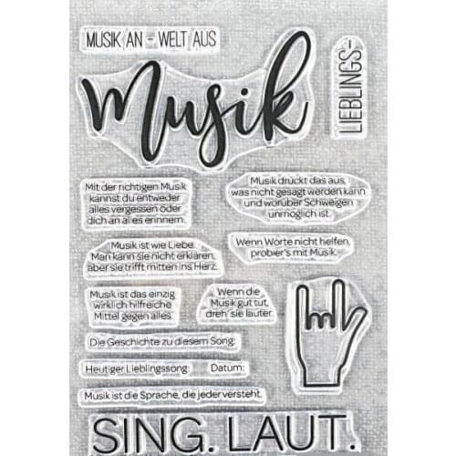 German Transparent Clear Silicone Stamp Seal for DIY scrapbooking photo album Decorative clear stamps A252