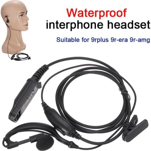 New Arrival 1pc Waterproof PTT Mic Earpiece Walkie Talkie Headset for Baofeng UV-9R Plus BF-A58 Portable Radio Walkie Talkie