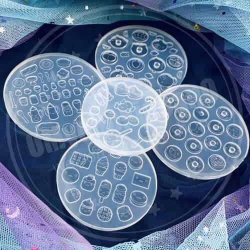 DIY Transparent UV Epoxy Resin Mold Cute Donut Kitchenware Silicone Mould