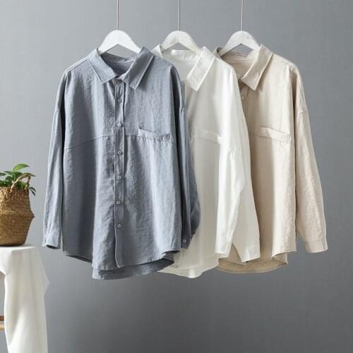 Spring Loose Light Blue Shirt Women Korean Office Wear Social Shirt Long Sleeve Top Girls Shirts Female Casual Ladies Blouses