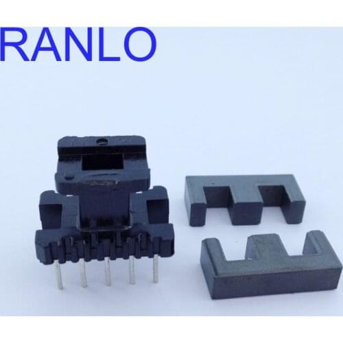 EE22 5+5pin Vertical Transformer Bobbin / Transformer Frame + Ferrite Core PC40