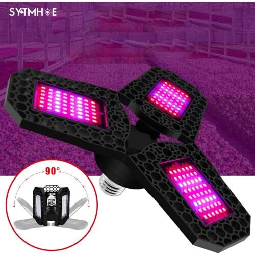 Led UFO Grow Lamp Full Spectrum Light Bulb Foldable E27/ E26 Phyto Growth Lamp For Plants Lamp Plant Grow Light 2pcs/Set SYTMHOE