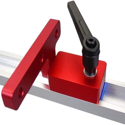 Type 30 Woodworking Limiter Chute T-Slot Track Stop Limiter Miter Aluminum Alloy Accuracy T-Tracks Woodwork DIY Manual Tools J60