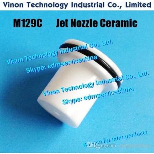 X054D826H09 edm Jet Nozzle Ø0.3mm M129C (Ceramic type) Upper for Mitsubishi SZ,SX,RA,FA,NA machine X054-D826-H09 size:OD=23xL=21