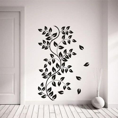 YOYOYU 40 colors Vinyl wall stickers muraux Leaves Floral Pattern Removeable Wall Decal Livingroom Diningroom Wall Decor ZX185