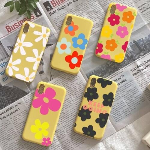 Protection Art-wildflower Cellphone Phone Case For Iphone 11 12 Pro Max 7 8 Plus X Xs Max XR Translucent Matte Cvoer