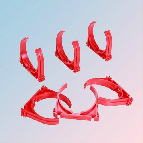 10Pcs Ventilation Duct Clamp Clips 75/90/110mm for Ventilation Duct Range Hood Air Duct Hose Corrugated Bellows Wall Mounted ABS