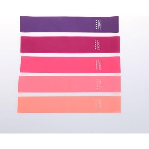 1/2 Set=5/10 pcs Pink-purple Gradient Yoga Resistance Band Sport Fitness Resistance Bands Portable Fitness Workout Equipment
