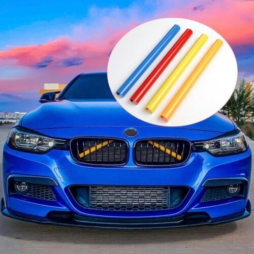 2Pcs Car Strip Sticker Cover Frame For BMW G30 G38 G01 G02 G05 G07 G32 5/6 Series 2018-2021 Front Grille Trim Strips Car Styling