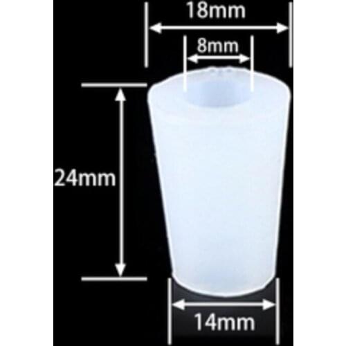 3PCS Diameter:14-18mm Food Grade Silicone Plug Stopper Wine Bottle Conical Sealing Stopper