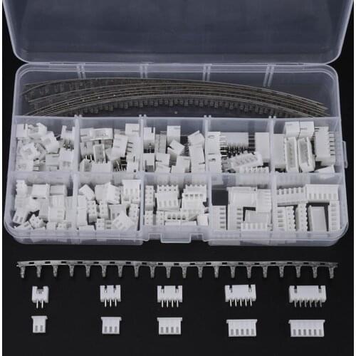 350pcs/set 2.54 mm Wire Jumper Header Pin Connector Housing Male Female Electrical Pin Jumper Header kit 18-26AWG 2/3/4/5/6Pin