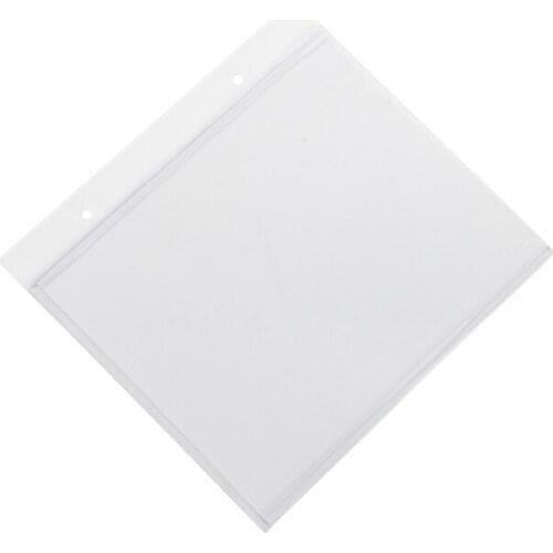 A6 Vinyl Sign Sleeves Flip Menu Holder Pvc Tag Pouch Sign Sleeves Plastic Bag Envelope Cover Pocket Hanging Tags Label Holder