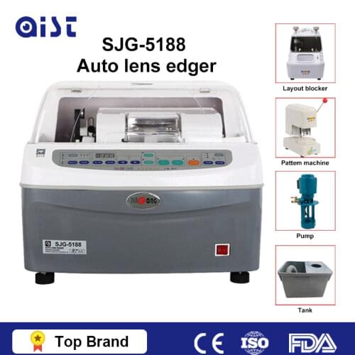 SJG-5188 auto Lens Edger lens grinder cutter glass polishing beveller for PC CR GC Glasses