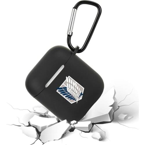 Anime ATTACK ON TITAN Headphone Cases For Apple Airpods 1/2 Soft TPU Silicone Earphone Cover Shockproof Sleeve