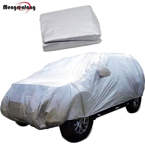 Car Cover Indoor Outdoor Sun Shade Rain Snow Ice Protector SUV Cover Anti-UV Dust Proof Windproof Scratch Resistance