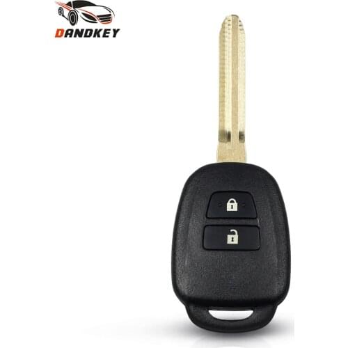 Dandkey 2 Buttons Fob Key Shell Remote Case For Toyota Corolla Camry Reiz New Vios RAV4 Crown 2013-2015 With TOY43 Blade