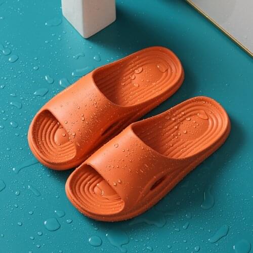 Slippers womens indoor anti-skid anti-collision home bathroom bath comfortable trend four seasons mens sandals