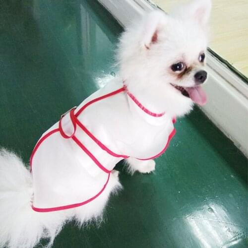 Yuding Dog Raincoat Rain Jacket Hooded Raincoats Foldable Puppy Clothes Waterproof Plastic Raincoat for Small\medium Puppies