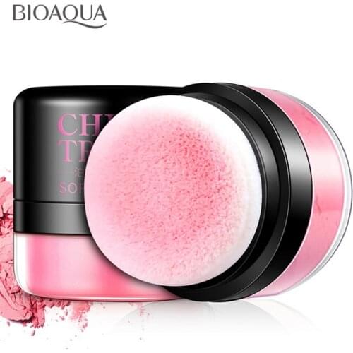 BIOAQUA Brand 3 Colors Mineral Blush Powder Contour Soft Rose Blusher Palette Long Lasting Make Up Cosmetic