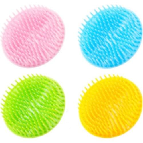 Hair Scalp Massager Shower Shampoo Brush Wet Dry Manual Head Massage Scrubber 27RC