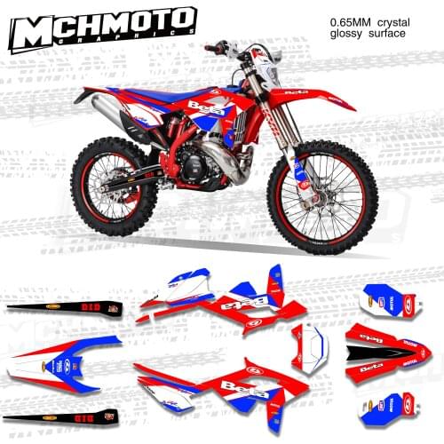 MCHMFG Motorcycle Team Graphic Decal & Sticker Kit For BETA RR 20-22 2020 2021 2022 Sticker