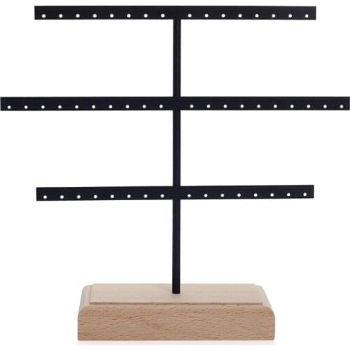 Fashion 52 Hook Earring Jewelry Organizer Earring Organizer Hanging Holder Necklace Display Stand Box Holder Rack Jewelry Hanger