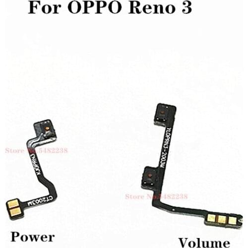 Original ON/OFF Volume Side Key Connector For OPPO Rene 3 Audio +- Volume Power Button Flex Cable For Reno3