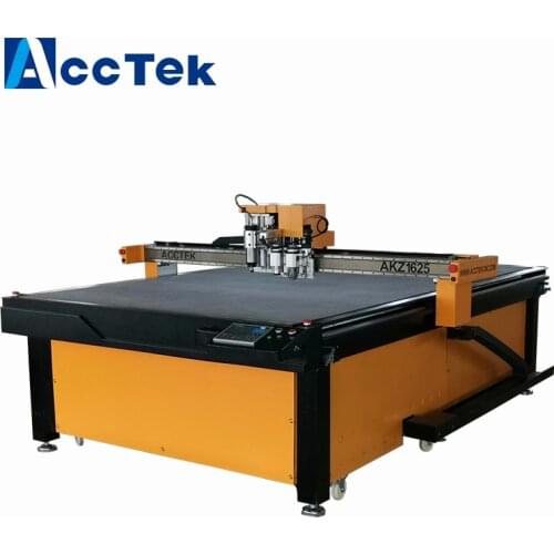 CNC oscillating knife cnc cutting sponge with multi heads/oscillating knife AKZ1625 with pneumatic oscillating cutting tool