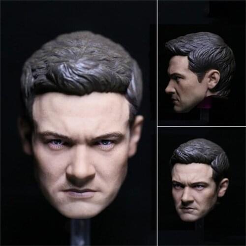 1/6 Scale Popular Soldier Button Agent Handsome Man Head Sculpture For Fans Collection