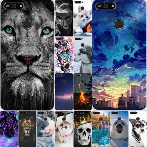 Silicone phone Case For Huawei Honor 7C 5.7 " Inch Cases Cover Soft TPU Back Cover For Huawei honor 7c Aum-L41 Bumper Shell Bag