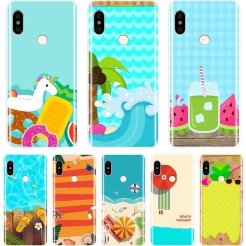 TPU Phone Case Silicone For Pocophone F1 Xiaomi Redmi Note 6 Pro 5A Prime 5 4 4X Beach Soft Back Cover For Redmi S2 6A 5 Plus 4A