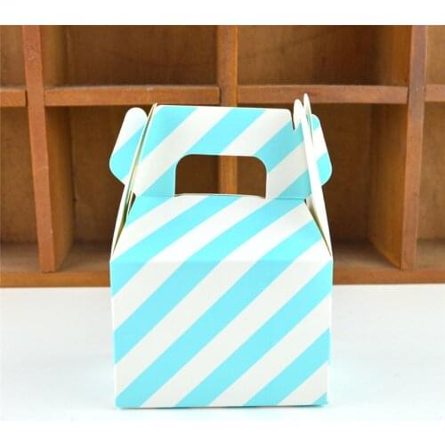 6pcs Wedding Chocolate Wrapping Paper Candy Gift Box Birthday Christmas Gift Favor Box Bonbonniere DIY Paper Bags with Handles