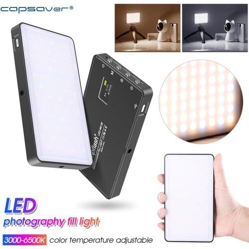 Capsaver LED Photography Fill Lights 3000K-6500K Dimmable Professional Panel Lighting Portable for Sony Nikon Canon Camera Lamp