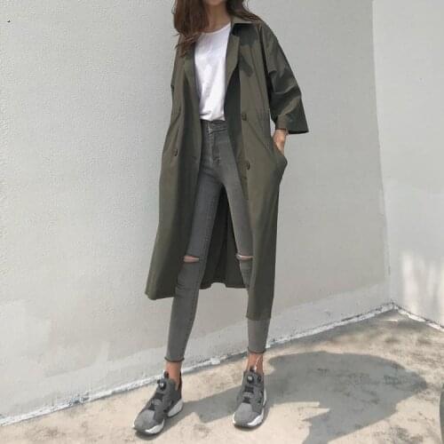 WICCON Women's Long Trench Coats
