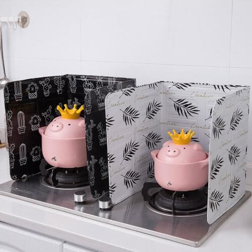 Aluminium Foil Oil Splatter Guard Plate Gas Stove Splash Proof Screen Baffle Home Kitchen Cooking Tools Gadgets 1pc