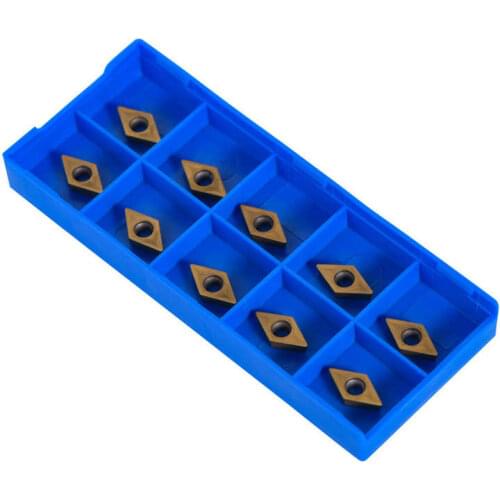 10pcs CNC Carbide Tips Inserts Blade Cutter Lathe Turning Tool With Box Lathe Machine Carbide Inserts