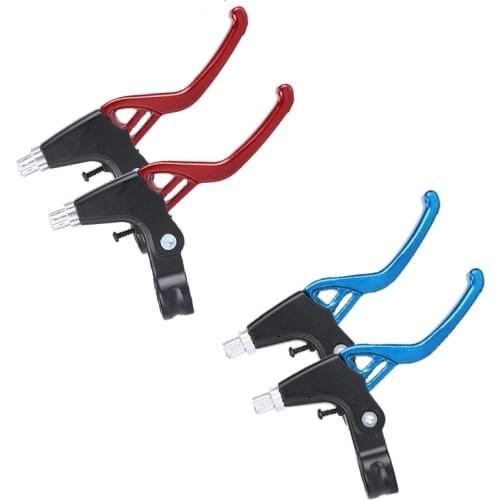 New free shipping bicycle parts 2 Pcs fixed gear Bicycle Brake Lever Plastic Lightweight Bike Colorful Universal